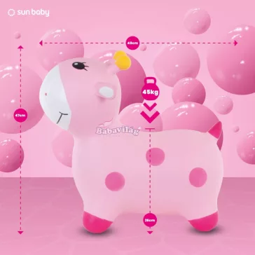 Ugráló zsiráf pink