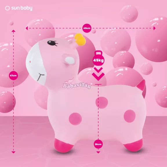 Ugráló zsiráf pink