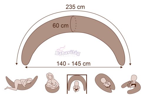 Formázható kismama párna csillag 