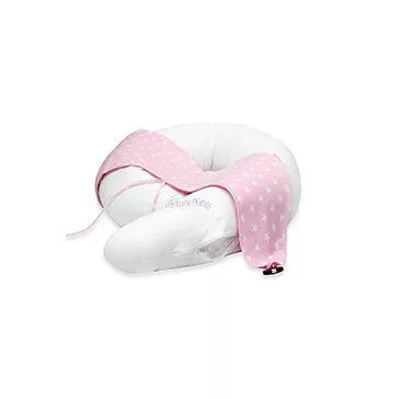 Formázható kismama párna csillag/pöttyös pink