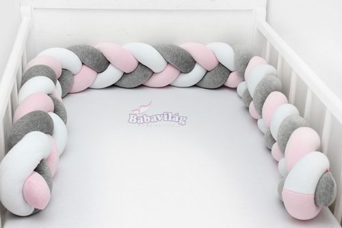 Fonott rácsvédő 210-es fehér/szürke/rózsaszín