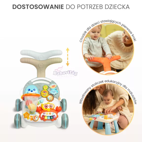 Toyz járássegítő és tanulóasztal 2in1 - szürke Toyz járássegítő és tanulóasztal 2in1 - szürke