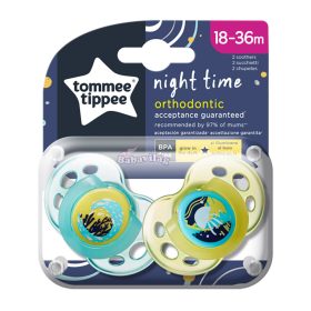 Tommee Tippee játszócumi CTN Night 2 db 18-36 hó