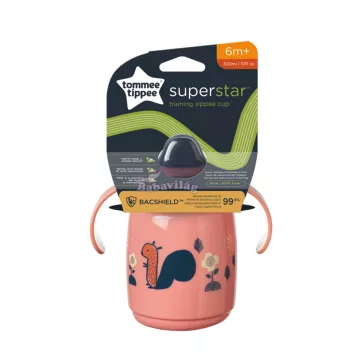   Tommee Tippee itatópohár - Superstar Training Sippee Cup csőrös 300ml 6hó rózsaszín