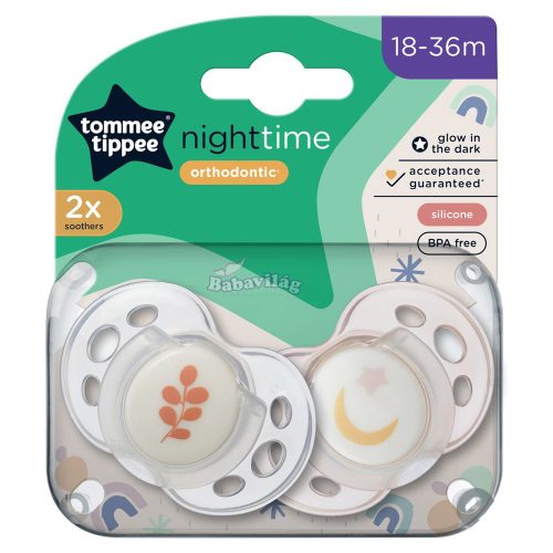 Tommee Tippee játszócumi CTN Night 2 db 18-36hó