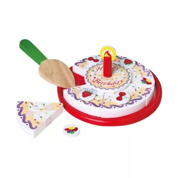 VIGA fa szeletelhető szülinapi játék torta 