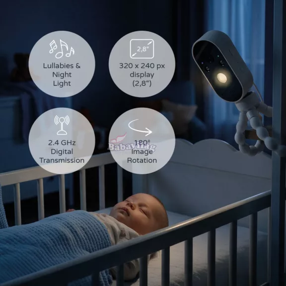 Zopa Omni digitális videós bébiőr, White Zopa Omni digitális videós bébiőr, White