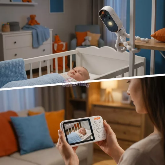 Zopa Omni digitális videós bébiőr, White Zopa Omni digitális videós bébiőr, White