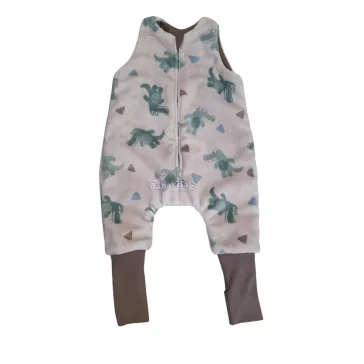 Babysoft kamáslis tipegő hálózsák dinós